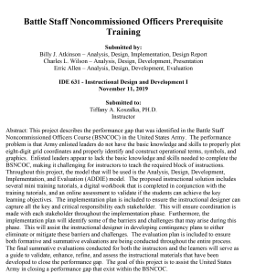 Link to design report